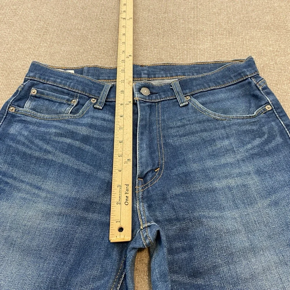 Levi's 541 Jeans Mens Size 33x34 Blue Whiskered‎ Denim Cut Hems Classic Adult